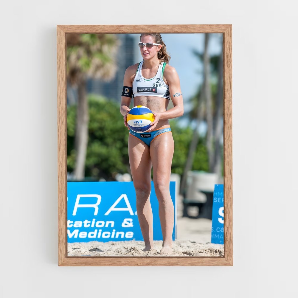 Poster Beach Volleyball Queen – affiche Beach-volley (vue 4)